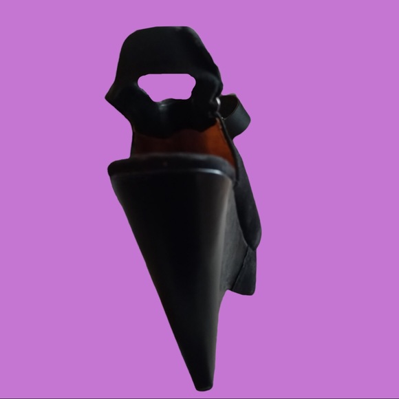 L.A.M.B by Gwen Stefani 🖤Black Suede Platform Wedge 🖤Cone Heel 🖤Size 8.5 - Picture 5 of 13